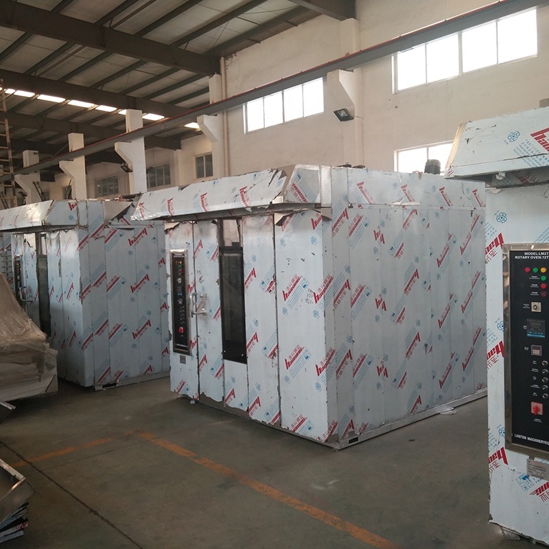 China industrial bakery rotary gas oven / rotating bakery ovens