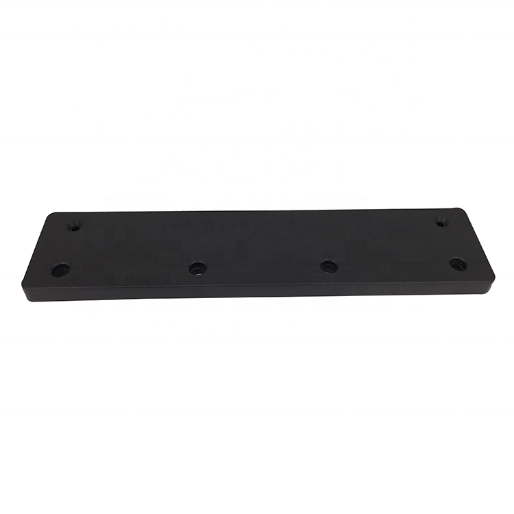 High quality black PP Square sofa foot fixed plate furniture part accessories