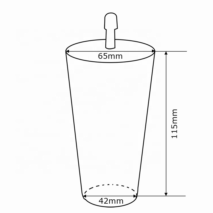 Professional supplier furniture leg 6 inch plastic bed legs sofa legs manufacturing