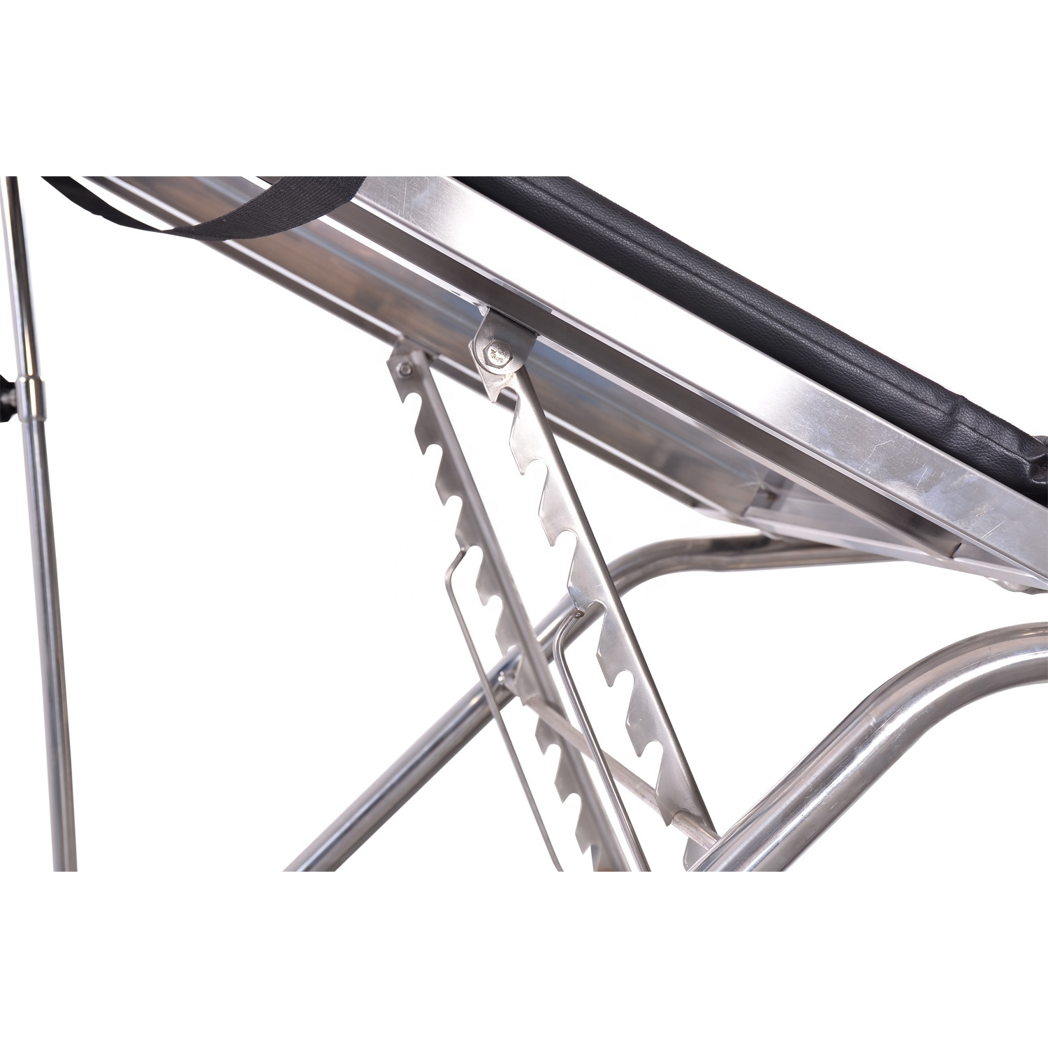 Gyno Exam Table 304 Stainless Steel Manual Medical Portable Exam Table with Stirrups for Hospital or Clinic Inspection