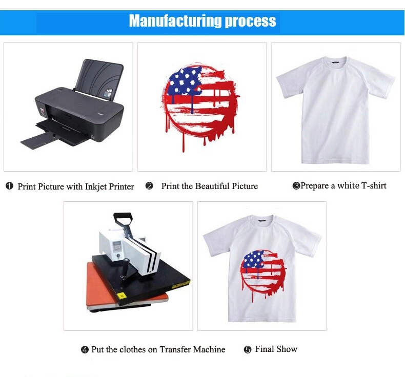 150g hot peel light inkjet cotton  t-shirt heat transfer paper  a4