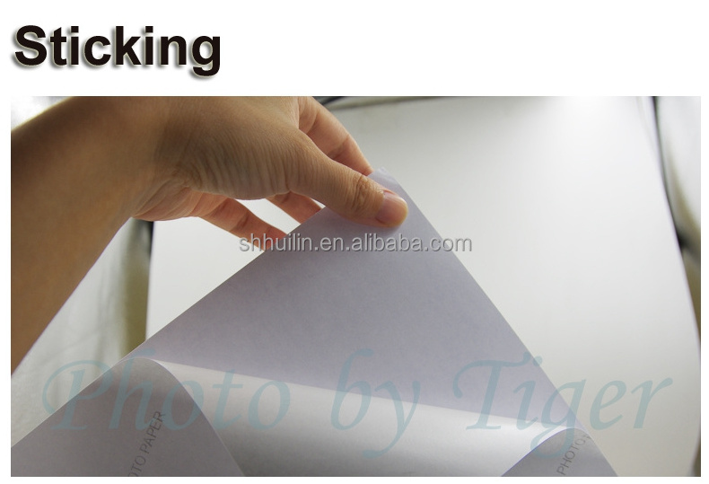 Self adhesive glossy photo paper 150g, A4/A3/4R/5R/Letter size adhesive a4 printing paper