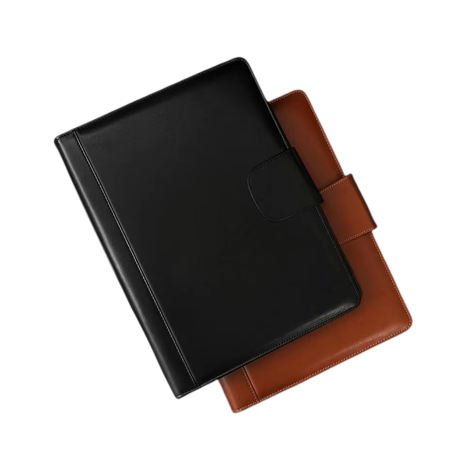 Padfolio File Portfolio Folder Interview Business Card Holder With Letter-Sized Writing Pad