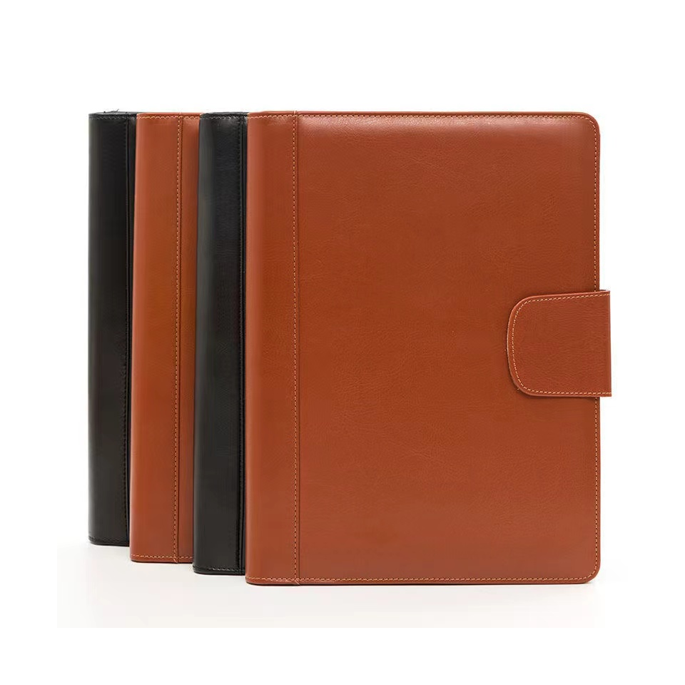 Padfolio File Portfolio Folder Interview Business Card Holder With Letter-Sized Writing Pad