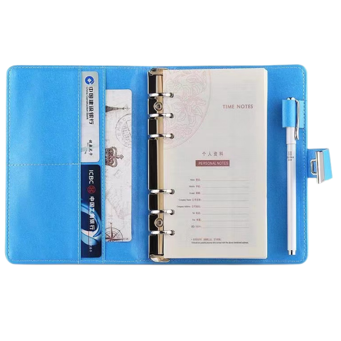 PU Leather Combination Lock Diary Combination Lock Journal A6 Refillable Leather Journal Password Diary with Lock