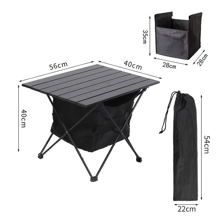 Customized wholesale foldable portable picnic table outdoor camping kitchen table