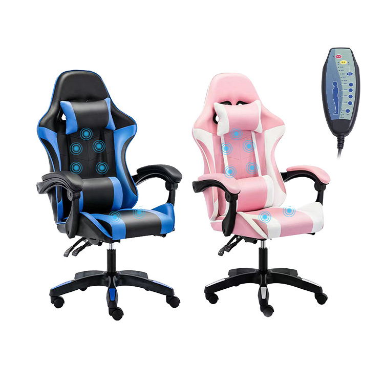 Factory customization pu leather relax game chair ergonomic gaming chair with footrest