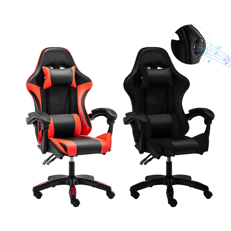 Bestselling ergonomic high backrest massage speaker rog chariot gaming chair with spare parts