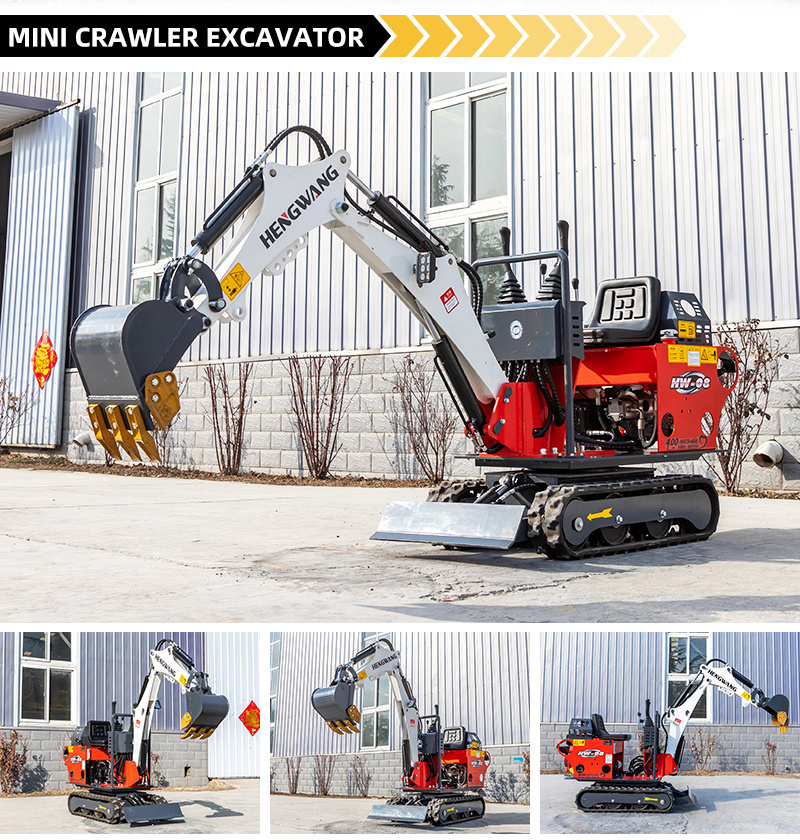 China mini excavator machine price 0.8 ton 1 ton mini digger excavator CE EPA