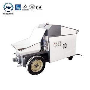 Hengwang HW15-15 used Cement  Trailer Hydraulic portable small mini mobile concrete pump price