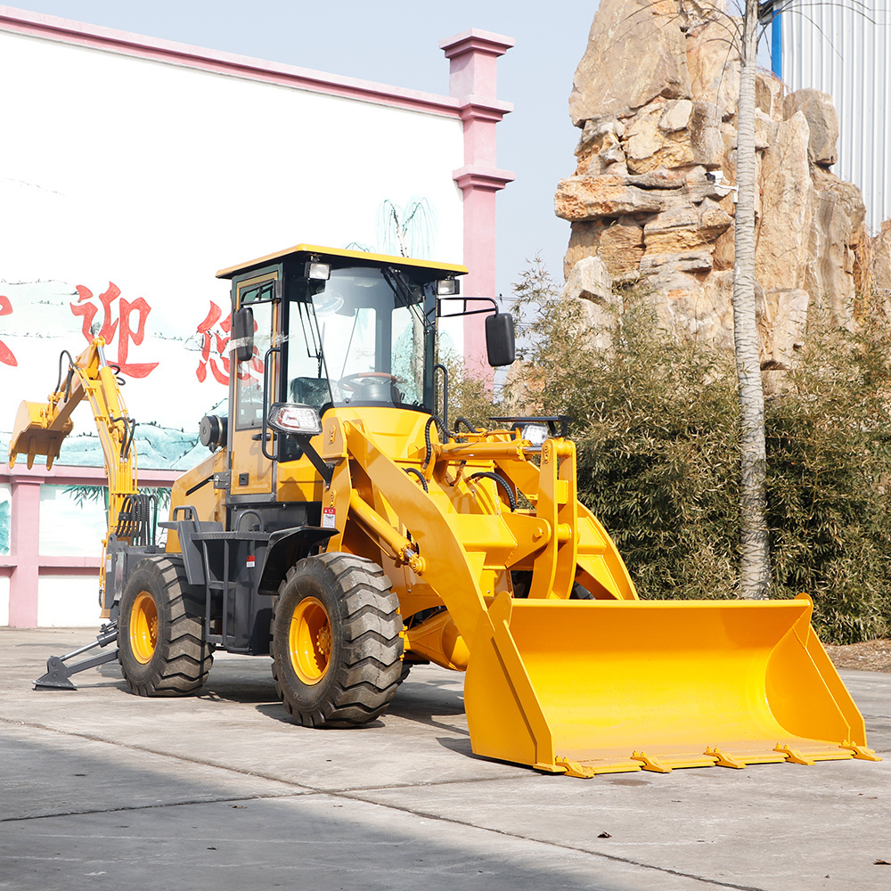 Hot SaleHW10-20 chinese backhoe loader 4x4 backhoe excavator loader Brand Hydraulic Loader