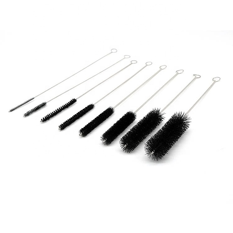 HY Brush popular tube cleaning products straw & pipe use nylon wire brush cleaning tool