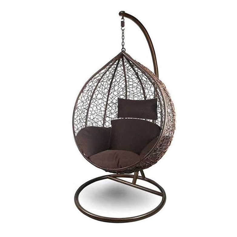 Modern Hanging Rope Chair Outdoor Pod Poly Rattan Wicker Wing Wooden Wave Egg No Frame Enclosed Folding Eu Warehouse