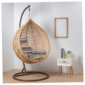 Modern Hanging Rope Chair Outdoor Pod Poly Rattan Wicker Wing Wooden Wave Egg No Frame Enclosed Folding Eu Warehouse