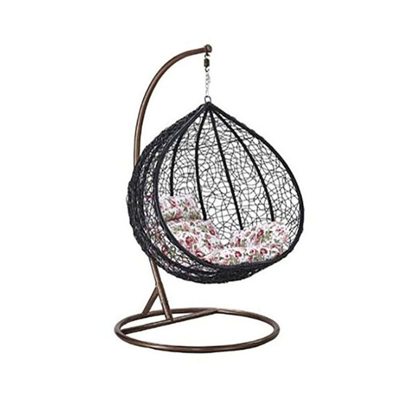 Balcony Swing Chair Outdoor Leisure Basket Rattan Patio Swings Hanging Egg With Stand Seat For Indoor Garden Chairs