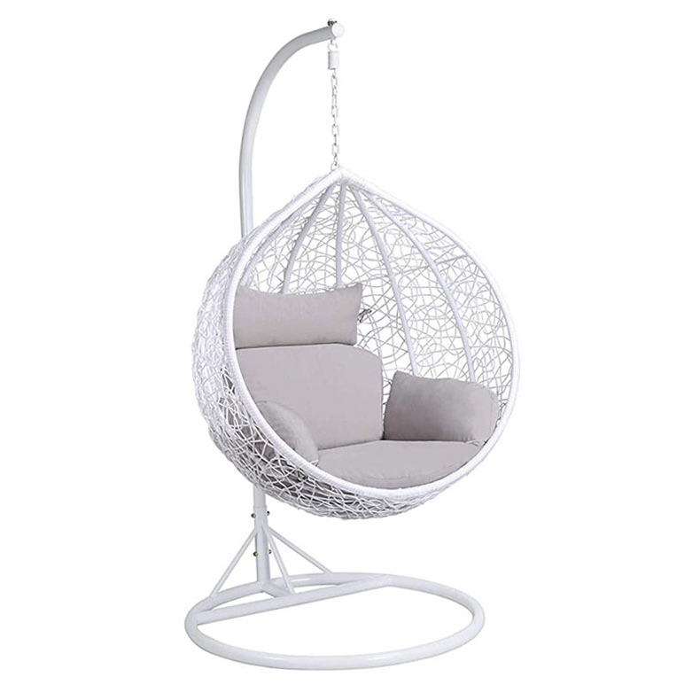 French Black Cafe Chair Rattan Stackable Wicker Chairs Double Swing With Cushion Egg Outdoor Indoor Hanging Stand