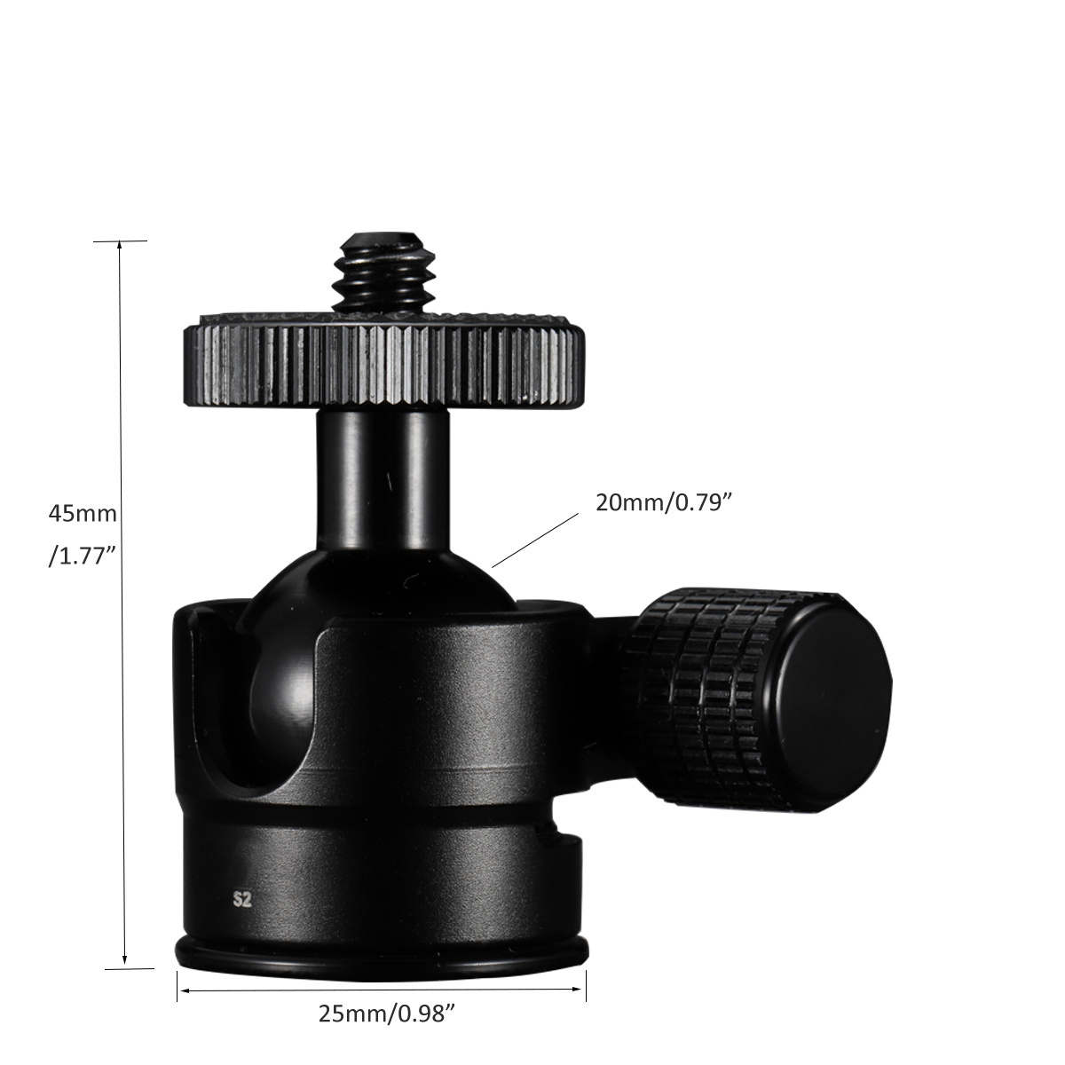 Tripod Ball Head For Camera Tripod LED Light Flash Micro SLR Camera Tripod Bracket Holder Mount Adapter Holder