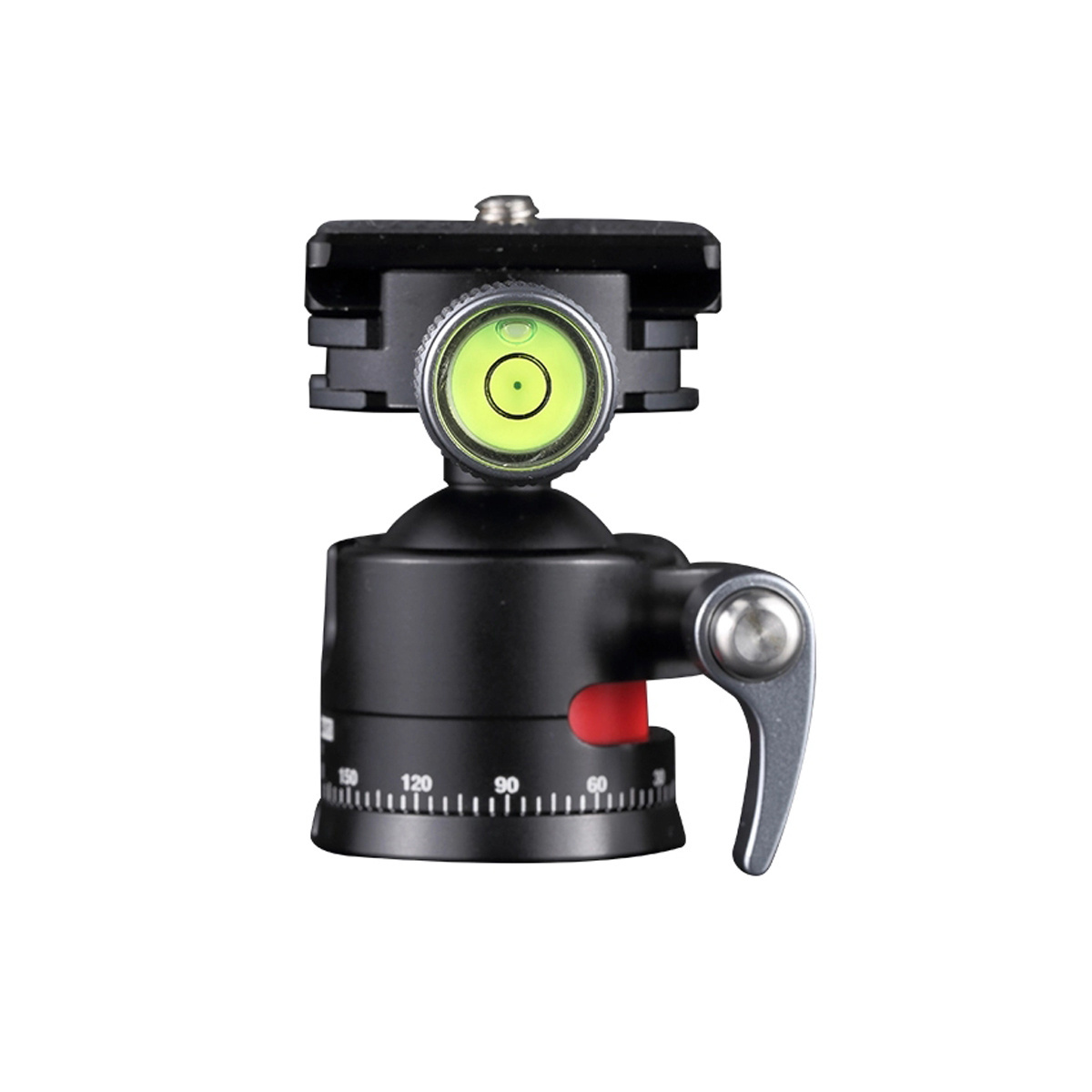 1/4 Phone Tripod Mount 360 Rotated Tilt Angle Tripod Head Multifunctional Single Action Ball Head