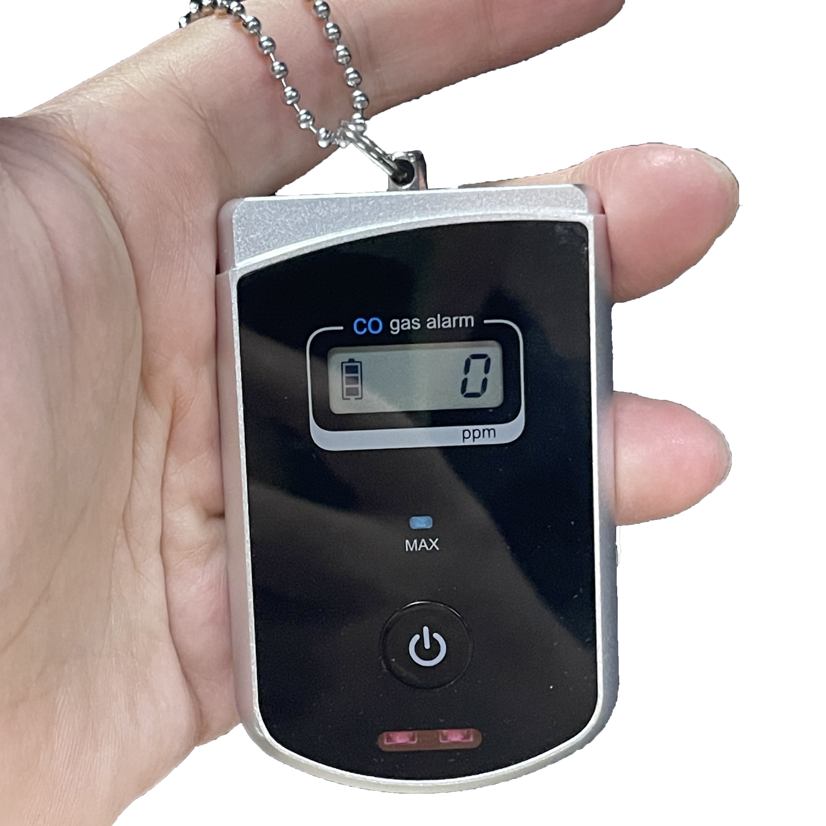 Pocket co gas alarm with Peak value record against co gas personal safety indoor outdoor co gas monitor