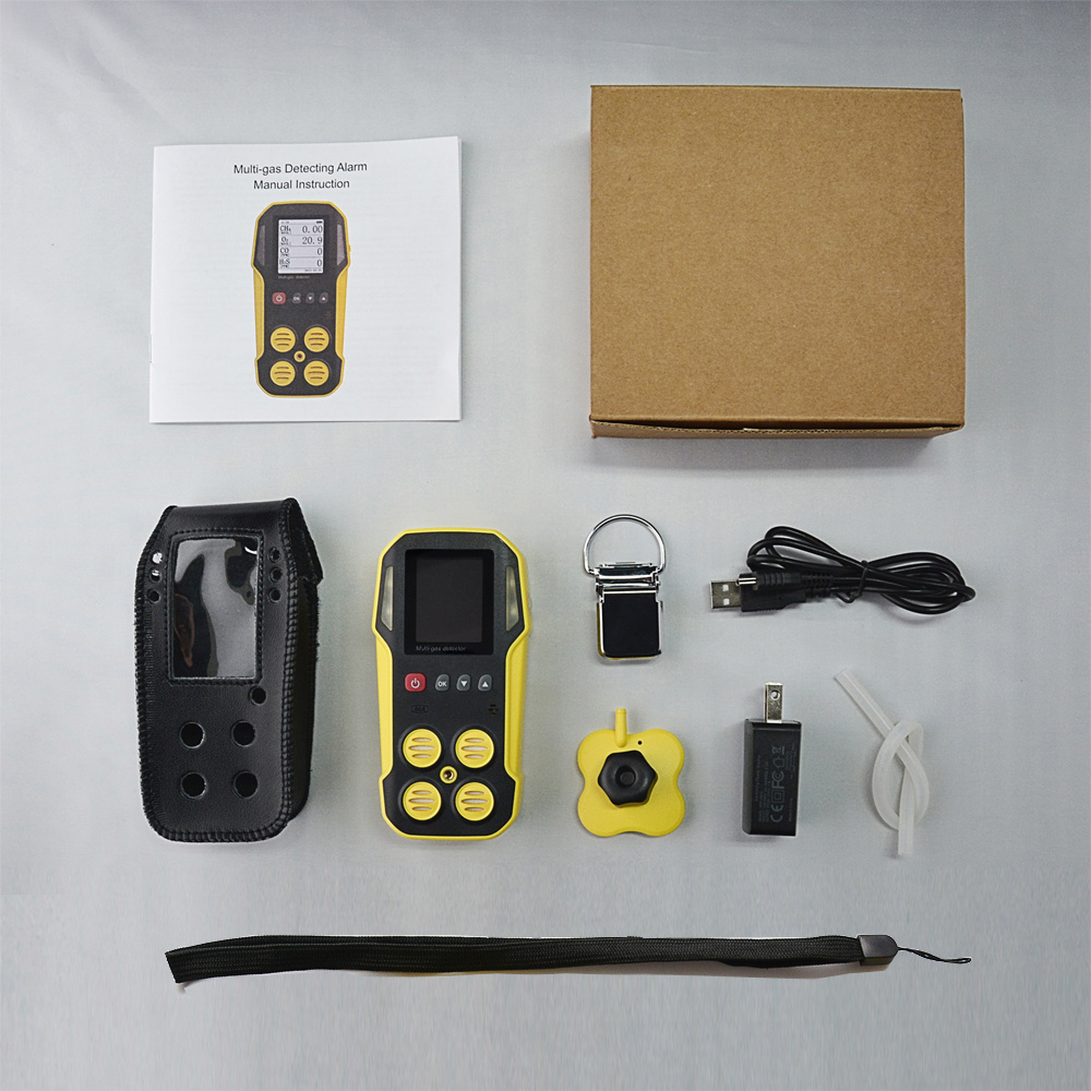 DATA LOGGER portable multi 4 gas detector for mining gas safety equipment