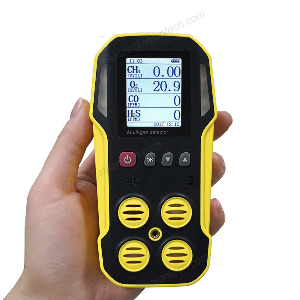 DATA LOGGER portable multi 4 gas detector for mining gas safety equipment