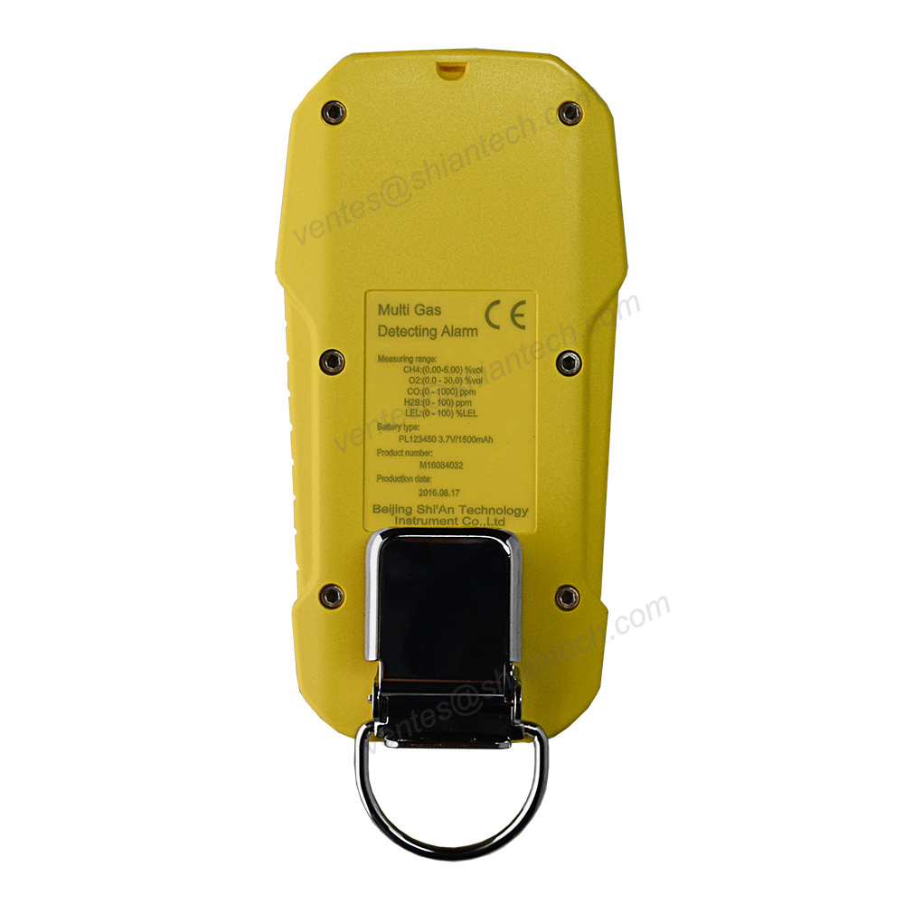 DATA LOGGER portable multi 4 gas detector for mining gas safety equipment