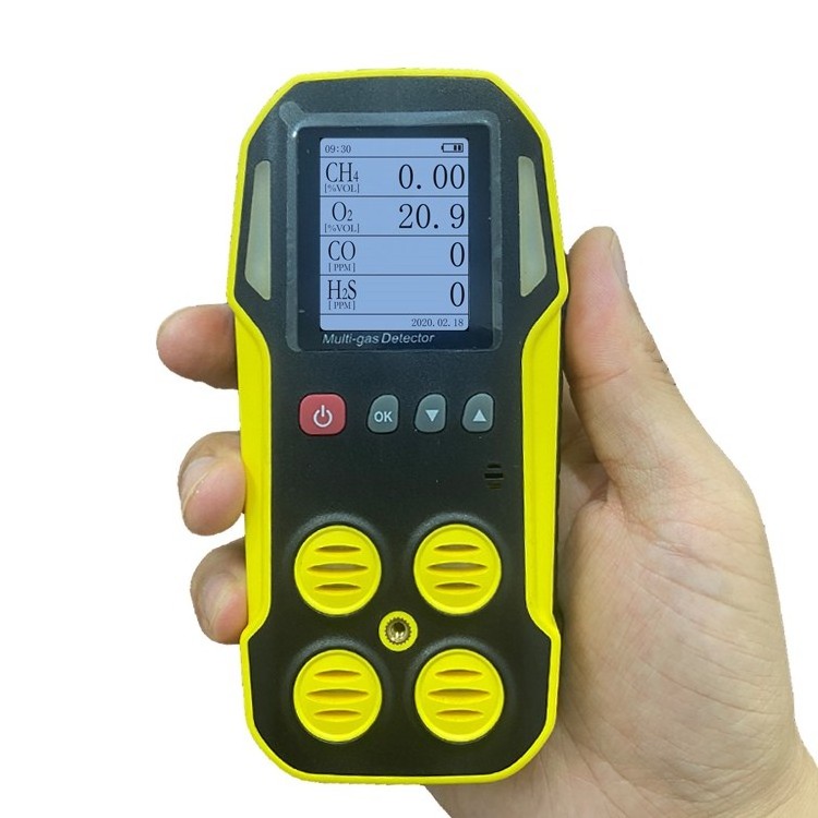 Multiples 2 in 1 CO de CO2 detector poultry ammonia 0-1000 ppm gas analyzer NO2 NH3 CH4 LPG H2S CO O2 N2 LGP multi gas detector