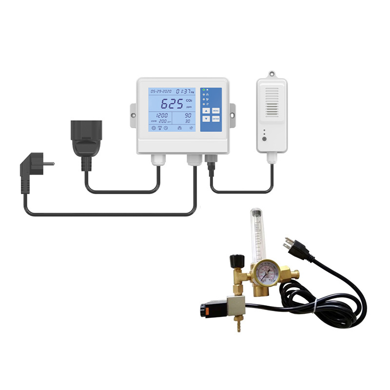 CO2 Monitor and Controller with Remote Sensor for Indoor Garden and hydroponics Grow System,CO2 Controller for Grow Room