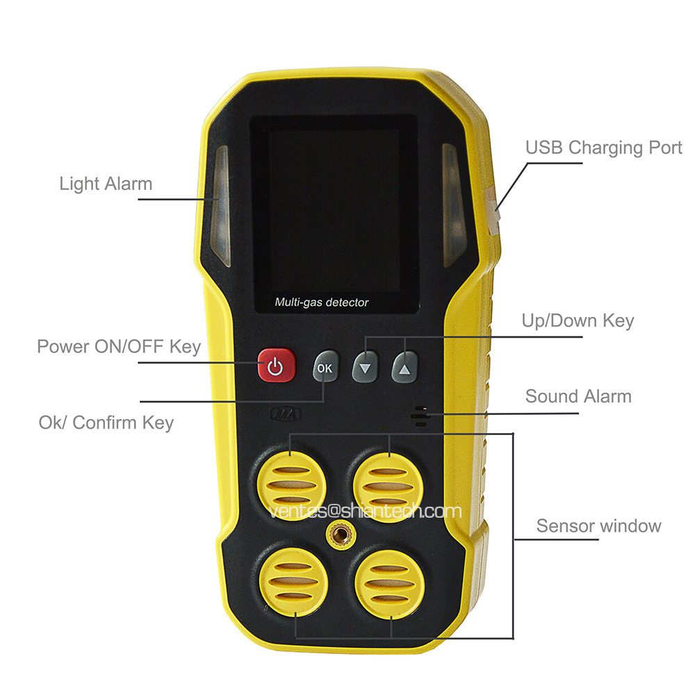 2 gas detector, SA-M203, Monitor Ammonia and Oxygen for Poultry Houses