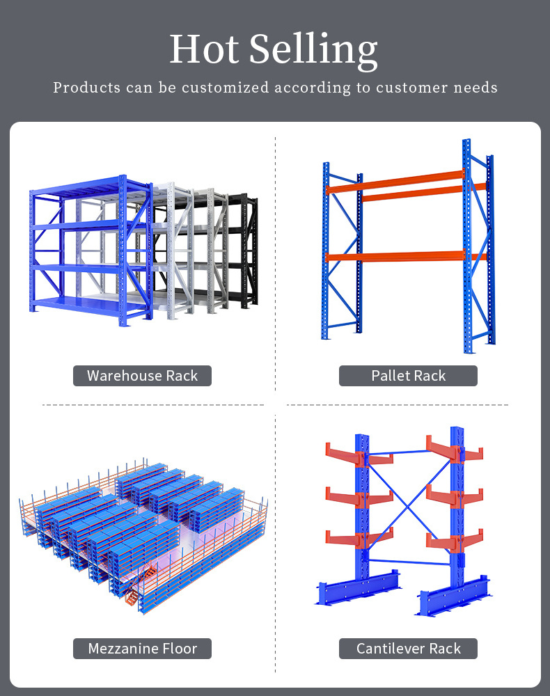 Shibang factory supply multi-layer customization metal warehouse storage rack shelf