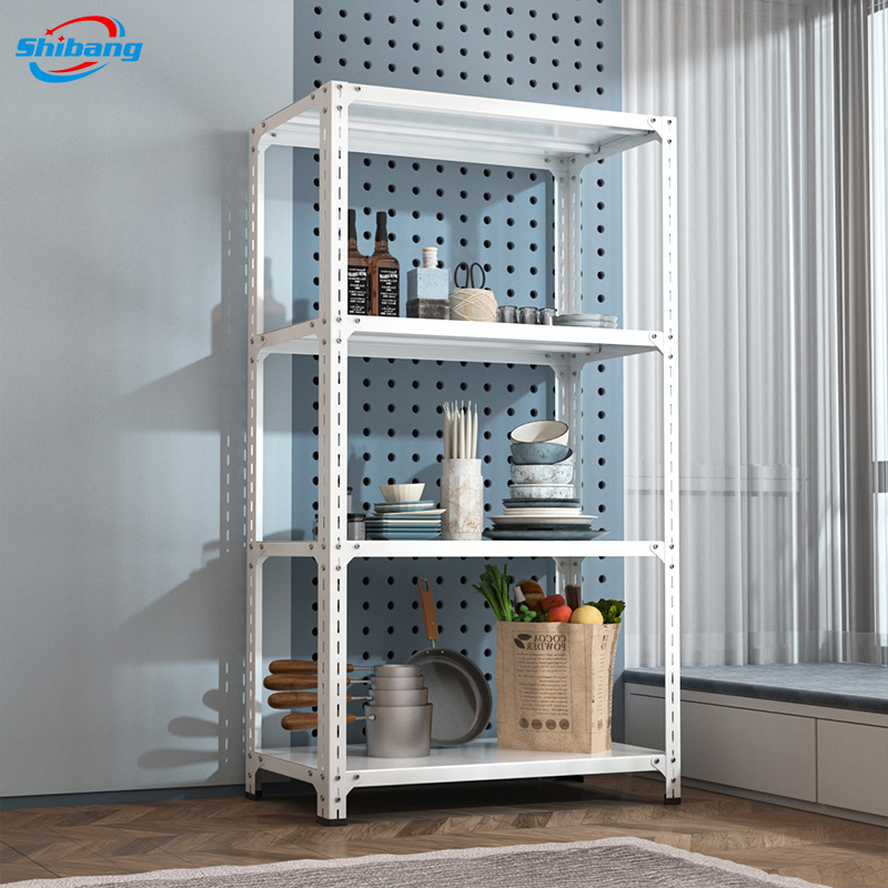 Manufacturer 3 layers 4 tiers 5 levers 6 shelves household metal storage angle steel shelf rack