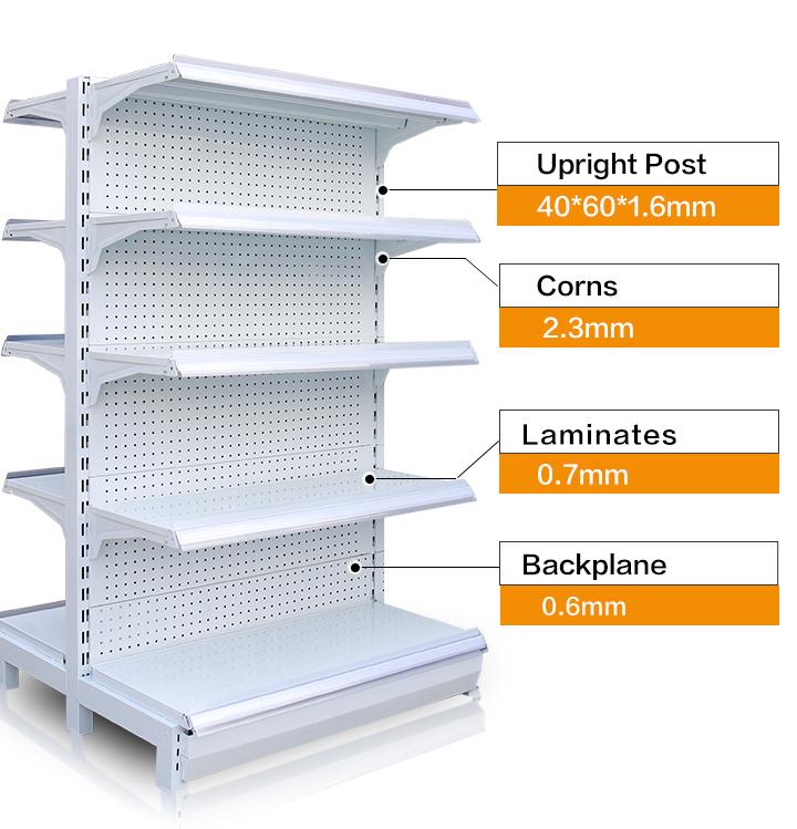 Metal Supermarket Shelves Gondola Shop Racks with Good Selling shelves for retail store shop display shelves