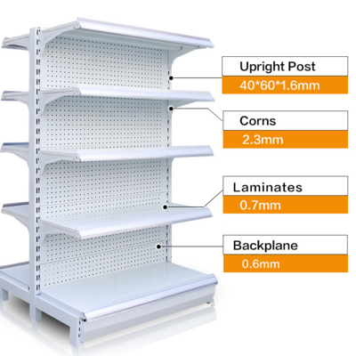 Metal Supermarket Shelves Gondola Shop Racks with Good Selling shelves for retail store shop display shelves