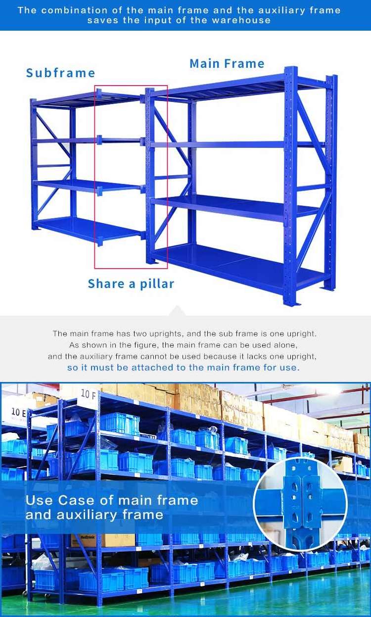 Light Duty Rack Warehouse Shelf Metal Shelving Warehouse Shelves Industrial Racks System Metal Rack