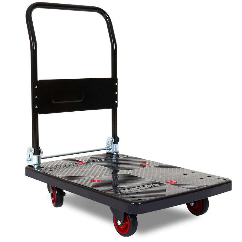 Moving platform hand truck push cart 360 degree swivel wheels push cart dolly 150kgs hand trolley