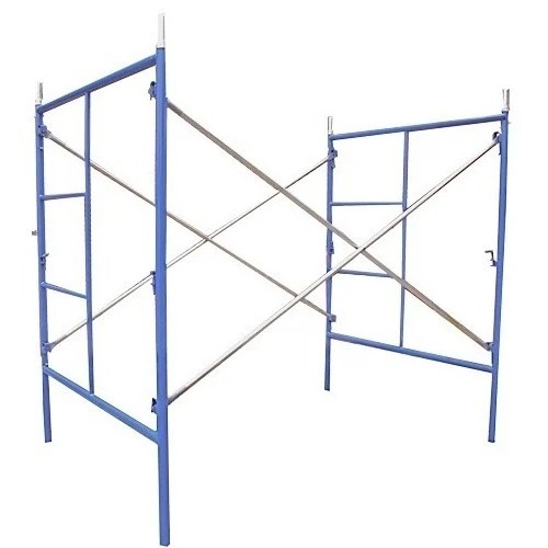 Top Quality Safe Painted and Pre-Galvanized Scaffolding Mild Steel H Frame System Standard ANSI /SSFI for Construction