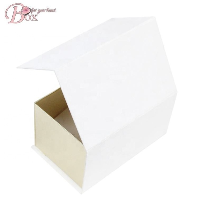 Custom design clothes magnetic foldable box flip Cardboard Wholesale shoe gift paper folding clamshell boxes