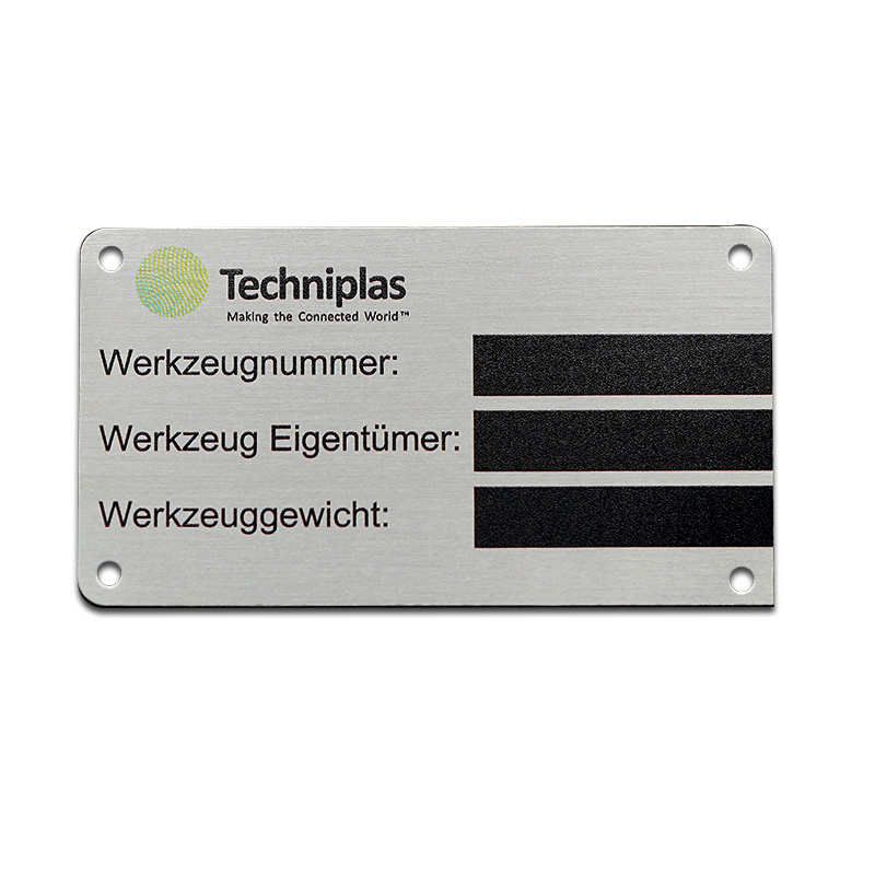 stainless Steel 304 blank aluminum customized card Etched Name Plates Equipment Metal Signs Stainless Steel Logo Identification