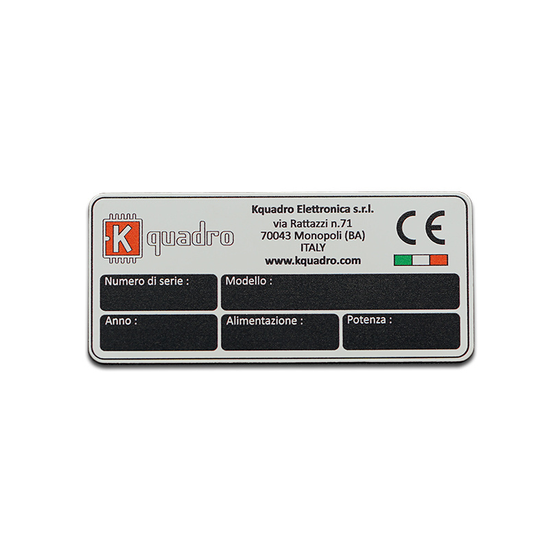 stainless Steel 304 blank aluminum customized card Etched Name Plates Equipment Metal Signs Stainless Steel Logo Identification