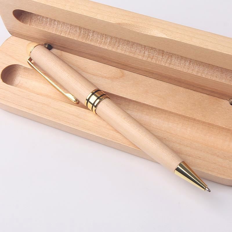 Factory wholesale pen with wooden box ball pen wooden pen set for gift