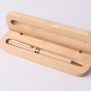 Factory wholesale pen with wooden box ball pen wooden pen set for gift