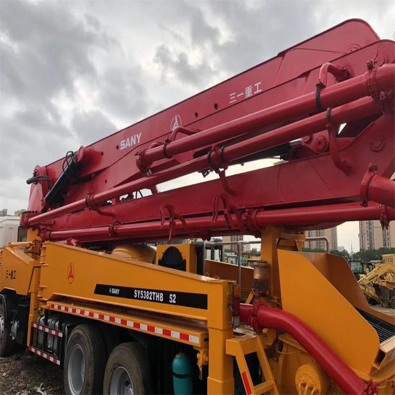 China top brand concrete pump truck  sy5382thb in stock and ready to work sy 5382thb 37m 45m 47 48m 52m good working condition