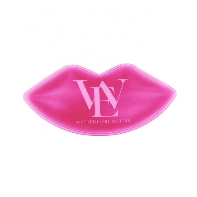 Lip Shape Custom Logo PVC Ice Pack Reusable Food Grade Hot Cold Pack