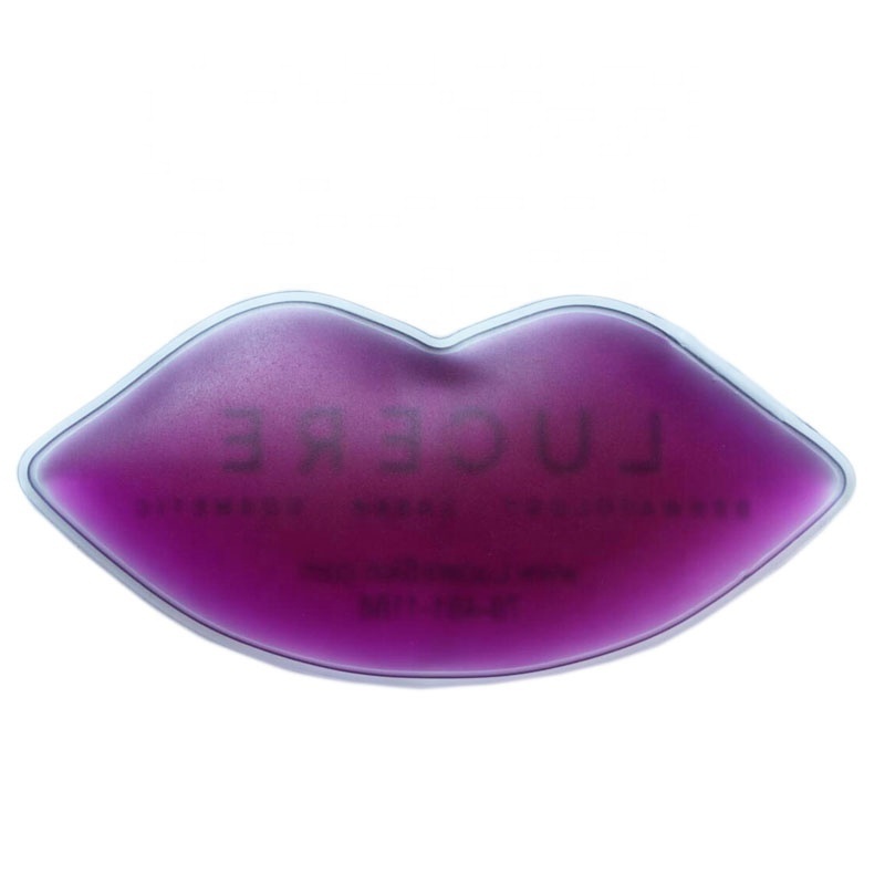 Lip Shape Custom Logo PVC Ice Pack Reusable Food Grade Hot Cold Pack