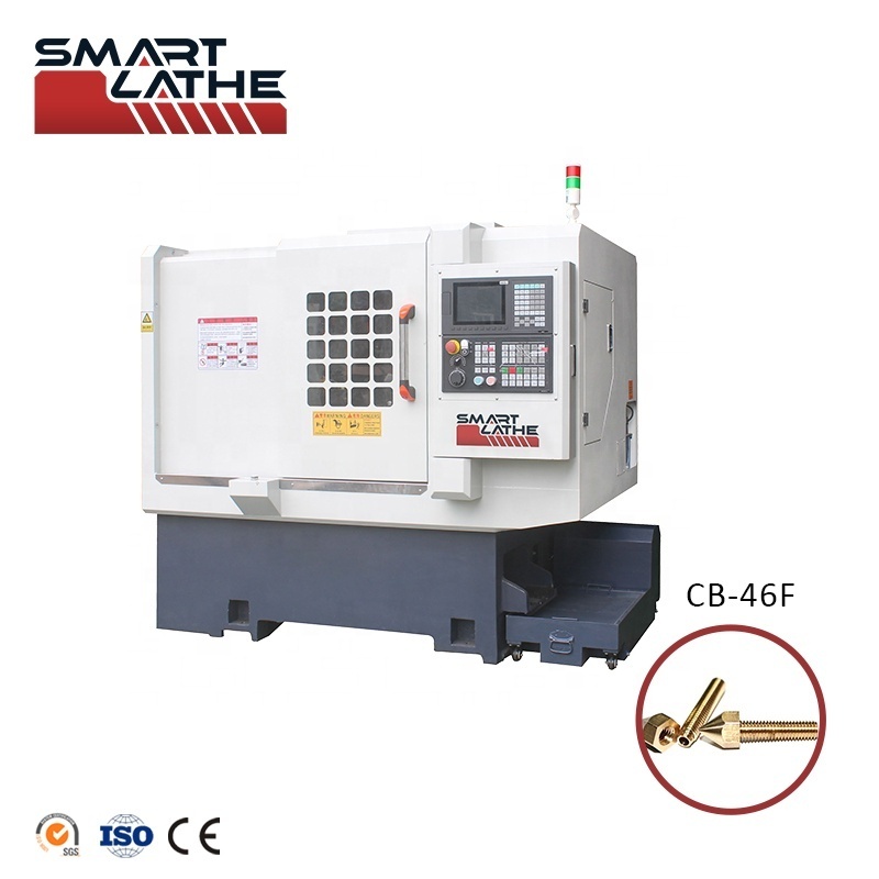 CB-46F High Rigidity CNC Lathe Horizontal slant bed metal cnc lathe with Fanuc/Siemens/Syntec for Fittings Making