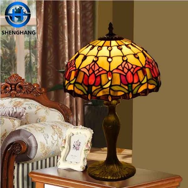 Small Size Bedside Lamps Table art home decorative night light fancy design glass lamp in china