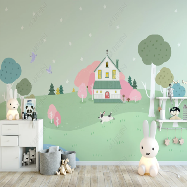 Kids room cartoon wallpaper from china Wall Mural 3d