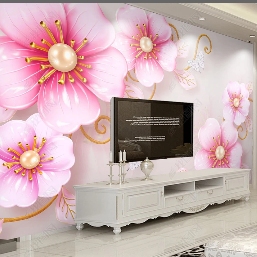 New Designer Wallpaper Roll Paper Full Wall Mural for Living Room Bedroom Wall Murals