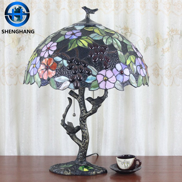 India style lamps restaurant lobby table lamp glass crafts tiffany lamp