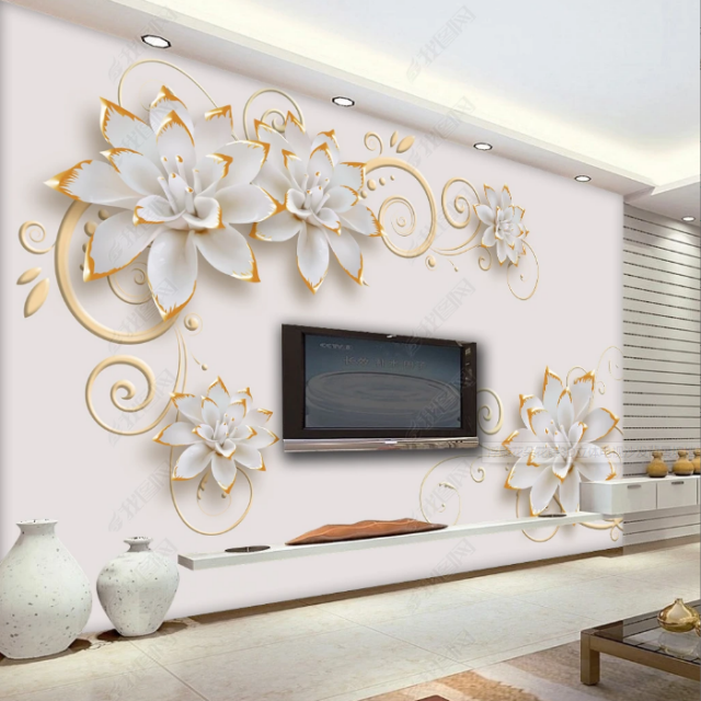 Floral Wallpaper 3D Mural Wallpaper Wall Murals For Home Decoration 3d wallpaper